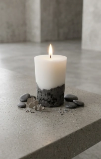 Betonová svíčka kulatá S